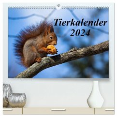 Tierkalender 2024 (hochwertiger Premium Wandkalender 2024 DIN A2 quer), Kunstdruck in Hochglanz