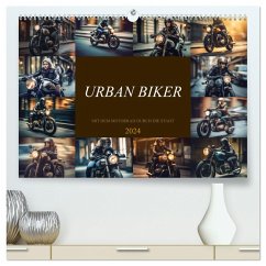 Urban Biker (hochwertiger Premium Wandkalender 2024 DIN A2 quer), Kunstdruck in Hochglanz