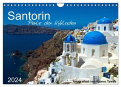 Santorin - Perle der Kykladen (Wandkalender 2024 DIN A4 quer), CALVENDO Monatskalender - Tewes, Rainer