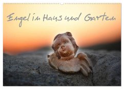 Engel in Haus und Garten (Wandkalender 2024 DIN A2 quer), CALVENDO Monatskalender - Tiller, Sophie