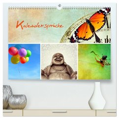 Kalendersprüche (hochwertiger Premium Wandkalender 2024 DIN A2 quer), Kunstdruck in Hochglanz