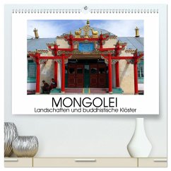 Mongolei - Landschaften und buddhistische Klöster (hochwertiger Premium Wandkalender 2024 DIN A2 quer), Kunstdruck in Hochglanz - M. Laube, Lucy