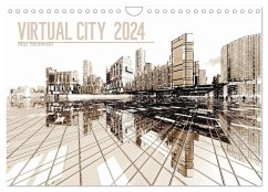 VIRTUAL CITY 2024 CH-Version (Wandkalender 2024 DIN A4 quer), CALVENDO Monatskalender - Steinwald, Max