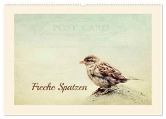 Freche Spatzen (Wandkalender 2024 DIN A2 quer), CALVENDO Monatskalender - Hultsch, Heike