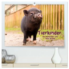 Tierkinder (hochwertiger Premium Wandkalender 2024 DIN A2 quer), Kunstdruck in Hochglanz