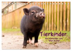 Tierkinder (Tischkalender 2024 DIN A5 quer), CALVENDO Monatskalender