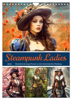 Steampunk Ladies (Wandkalender 2024 DIN A4 hoch), CALVENDO Monatskalender