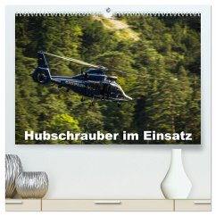 Hubschrauber im Einsatz (hochwertiger Premium Wandkalender 2024 DIN A2 quer), Kunstdruck in Hochglanz