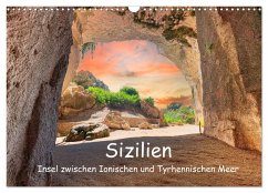 Sizilien - Insel zwischen Ionischen und Tyrhennischen Meer (Wandkalender 2024 DIN A3 quer), CALVENDO Monatskalender - Männel, Ulrich