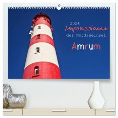 Impressionen der Nordseeinsel Amrum (hochwertiger Premium Wandkalender 2024 DIN A2 quer), Kunstdruck in Hochglanz