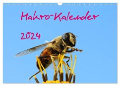 Makro-Kalender 2024 (Wandkalender 2024 DIN A3 quer), CALVENDO Monatskalender