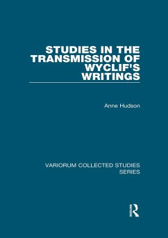 Studies in the Transmission of Wyclif's Writings (eBook, ePUB) - Hudson, Anne