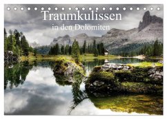 Traumkulissen in den Dolomiten (Tischkalender 2024 DIN A5 quer), CALVENDO Monatskalender