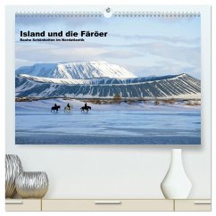 Island und die Färöer (hochwertiger Premium Wandkalender 2024 DIN A2 quer), Kunstdruck in Hochglanz - Pantke, Reinhard