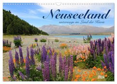 Neuseeland - unterwegs im Land der Kiwis (Wandkalender 2024 DIN A3 quer), CALVENDO Monatskalender