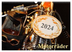 Motorräder (Wandkalender 2024 DIN A3 quer), CALVENDO Monatskalender