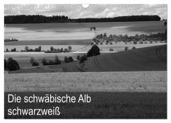 Schwäbische Alb schwarzweiß (Wandkalender 2024 DIN A3 quer), CALVENDO Monatskalender
