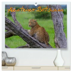 Abenteuer Botswana Afrika - Adventure Botswana (hochwertiger Premium Wandkalender 2024 DIN A2 quer), Kunstdruck in Hochglanz