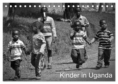 Kinder in Afrika (Tischkalender 2024 DIN A5 quer), CALVENDO Monatskalender
