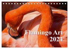 Flamingo Art 2024 (Tischkalender 2024 DIN A5 quer), CALVENDO Monatskalender - Steinwald, Max