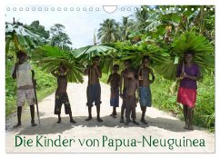 Die Kinder von Papua Neuguinea (Wandkalender 2024 DIN A4 quer), CALVENDO Monatskalender - Hähnke und Peter Möller, André