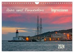 Ibiza und Formentera Impressionen (Wandkalender 2024 DIN A4 quer), CALVENDO Monatskalender - Kolfenbach, Klaus