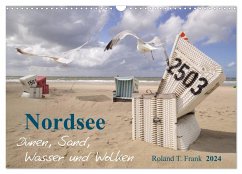 Nordsee ¿ Dünen, Sand, Wasser und Wolken (Wandkalender 2024 DIN A3 quer), CALVENDO Monatskalender
