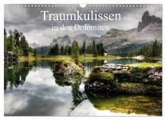 Traumkulissen in den Dolomiten (Wandkalender 2024 DIN A3 quer), CALVENDO Monatskalender