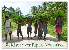 Die Kinder von Papua Neuguinea (Wandkalender 2024 DIN A2 quer), CALVENDO Monatskalender