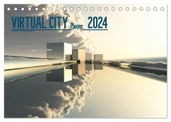 VIRTUAL CITY PLANER 2024 (Tischkalender 2024 DIN A5 quer), CALVENDO Monatskalender - Steinwald, Max