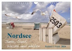 Nordsee ¿ Dünen, Sand, Wasser und Wolken (Wandkalender 2024 DIN A4 quer), CALVENDO Monatskalender