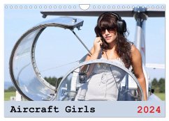 Aircraft Girls 2024 (Wandkalender 2024 DIN A4 quer), CALVENDO Monatskalender - Hahn, Jasmin