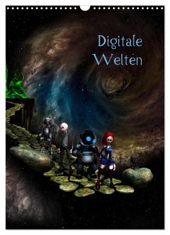 Digitale Welten (Wandkalender 2024 DIN A3 hoch), CALVENDO Monatskalender - Buch, Norbert