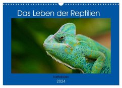 Das Leben der Reptilien (Wandkalender 2024 DIN A3 quer), CALVENDO Monatskalender