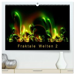 Fraktale Welten 2 (hochwertiger Premium Wandkalender 2024 DIN A2 quer), Kunstdruck in Hochglanz - Barig, Joachim