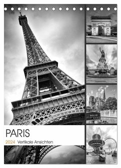 PARIS Vertikale Ansichten (Tischkalender 2024 DIN A5 hoch), CALVENDO Monatskalender
