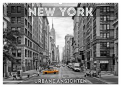 NEW YORK Urbane Ansichten (Wandkalender 2024 DIN A2 quer), CALVENDO Monatskalender - Viola, Melanie