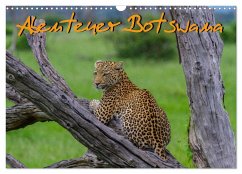 Abenteuer Botswana Afrika - Adventure Botswana (Wandkalender 2024 DIN A3 quer), CALVENDO Monatskalender