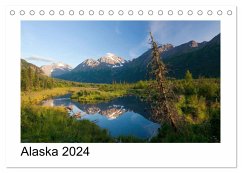 Alaska 2024 (Tischkalender 2024 DIN A5 quer), CALVENDO Monatskalender