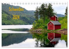 Schweden 2024 (Tischkalender 2024 DIN A5 quer), CALVENDO Monatskalender