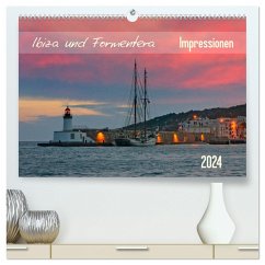 Ibiza und Formentera Impressionen (hochwertiger Premium Wandkalender 2024 DIN A2 quer), Kunstdruck in Hochglanz - Kolfenbach, Klaus