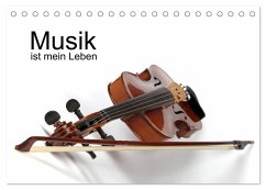 Musik ist mein Leben (Tischkalender 2024 DIN A5 quer), CALVENDO Monatskalender