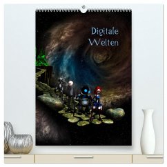 Digitale Welten (hochwertiger Premium Wandkalender 2024 DIN A2 hoch), Kunstdruck in Hochglanz