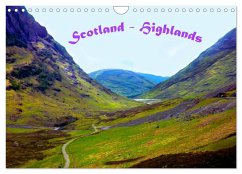 Scotland - Highlands (Wandkalender 2024 DIN A4 quer), CALVENDO Monatskalender - Wernicke-Marfo, Gabriela