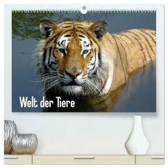 Welt der Tiere (hochwertiger Premium Wandkalender 2024 DIN A2 quer), Kunstdruck in Hochglanz