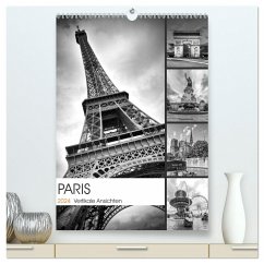 PARIS Vertikale Ansichten (hochwertiger Premium Wandkalender 2024 DIN A2 hoch), Kunstdruck in Hochglanz