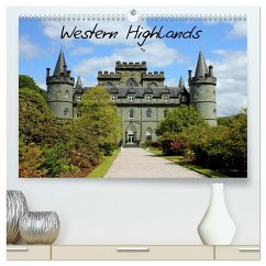 Western Highlands - Schottland (hochwertiger Premium Wandkalender 2024 DIN A2 quer), Kunstdruck in Hochglanz - schwarz, Sylvia
