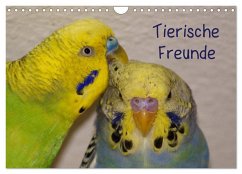 Tierische Freunde (Wandkalender 2024 DIN A4 quer), CALVENDO Monatskalender
