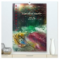 Encaustic-Malerei Kunstkalender 2024 (hochwertiger Premium Wandkalender 2024 DIN A2 hoch), Kunstdruck in Hochglanz