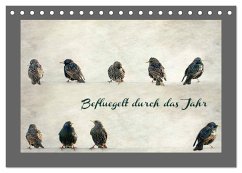 Beflügelt durch das Jahr (Tischkalender 2024 DIN A5 quer), CALVENDO Monatskalender - Hultsch, Heike